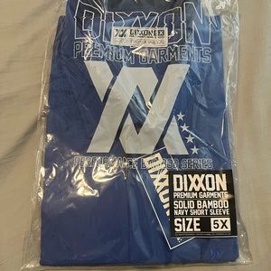 Dixxon short sleeve solid navy blue bamboo 5xl